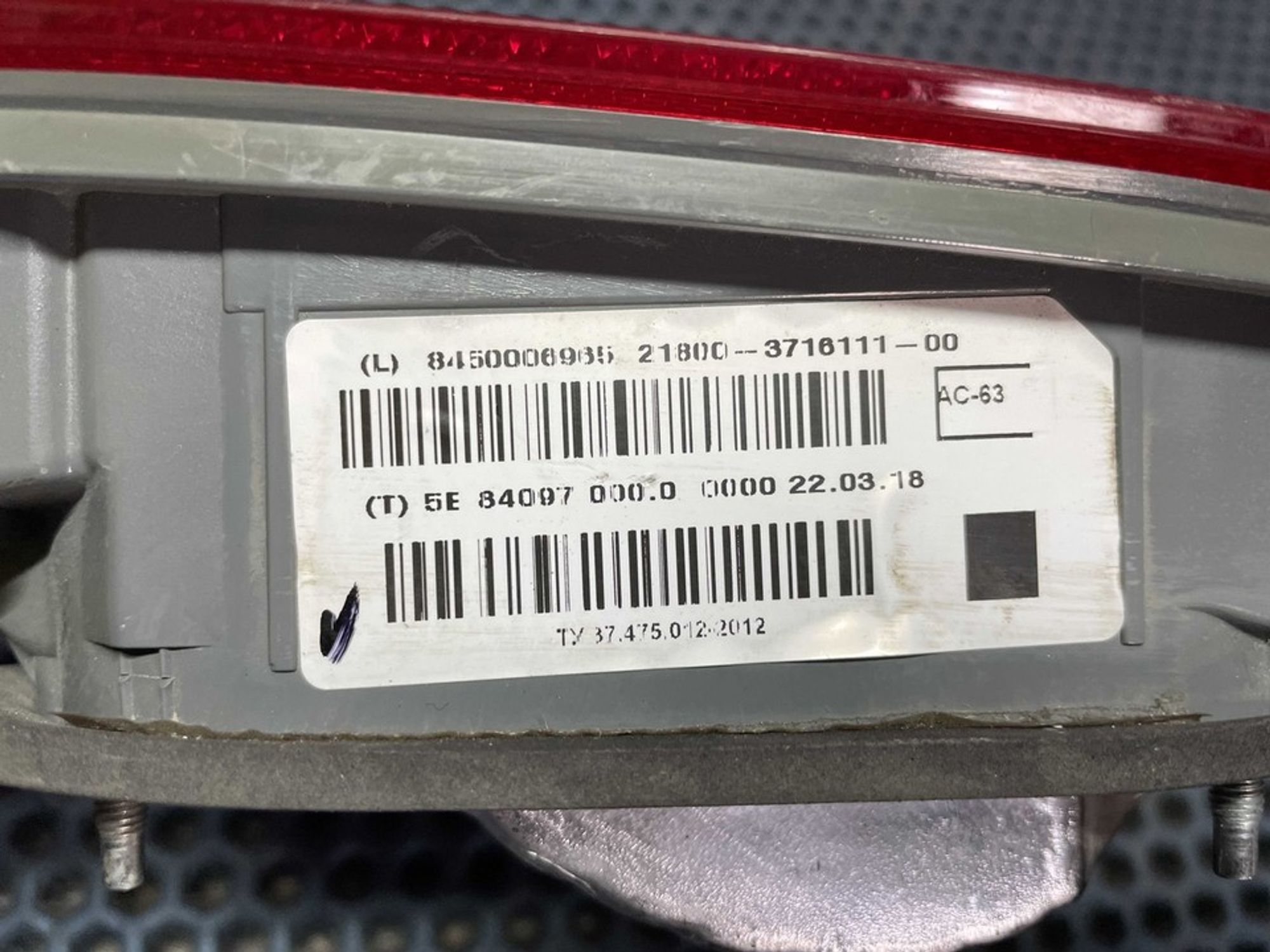 8450006965 Фонарь задний левый L Lada Vesta, 500 рублей, Нижний Новгород