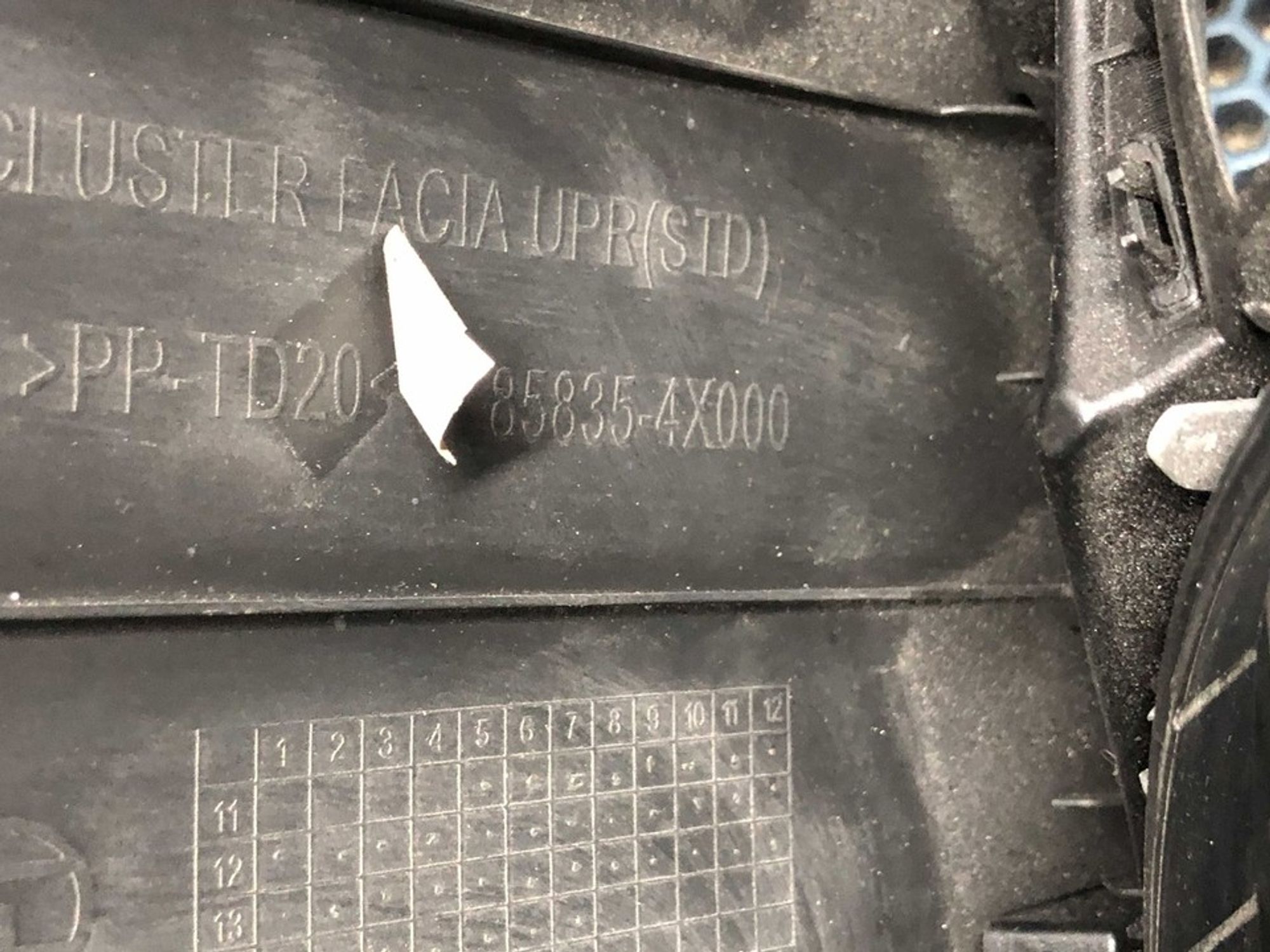 858354X000 Накладка приборной панели Kia Rio III, 2000 рублей, Нижний Новгород