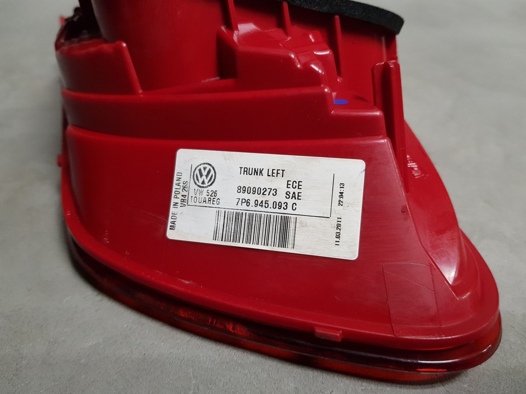 7P6945093C Фонарь задний левый L Volkswagen Touareg II, 900 рублей, Нижний Новгород