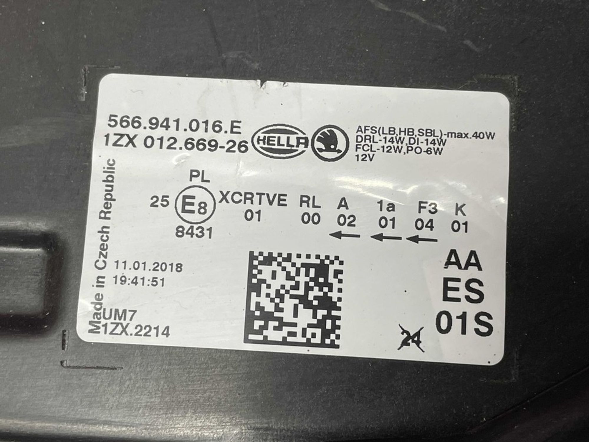 566941016E Фара правая R Skoda Kodiaq, 9400 рублей, Нижний Новгород