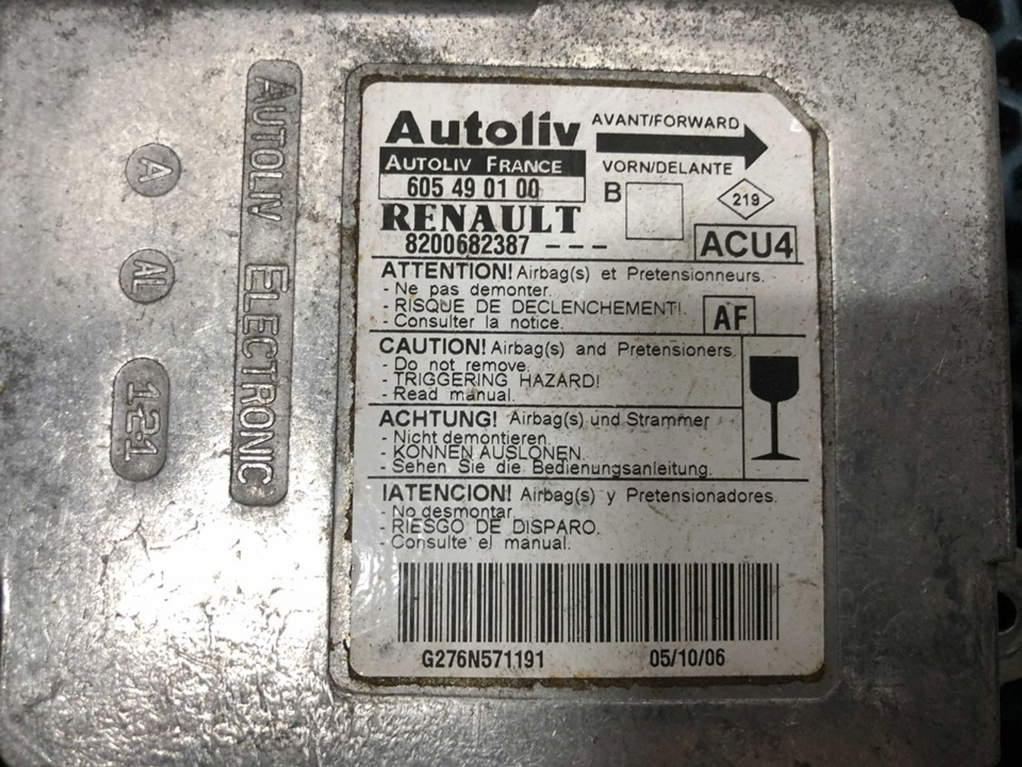 8200682387 Блок управления AIRBAG Renault Megane II, 800 рублей, Нижний Новгород