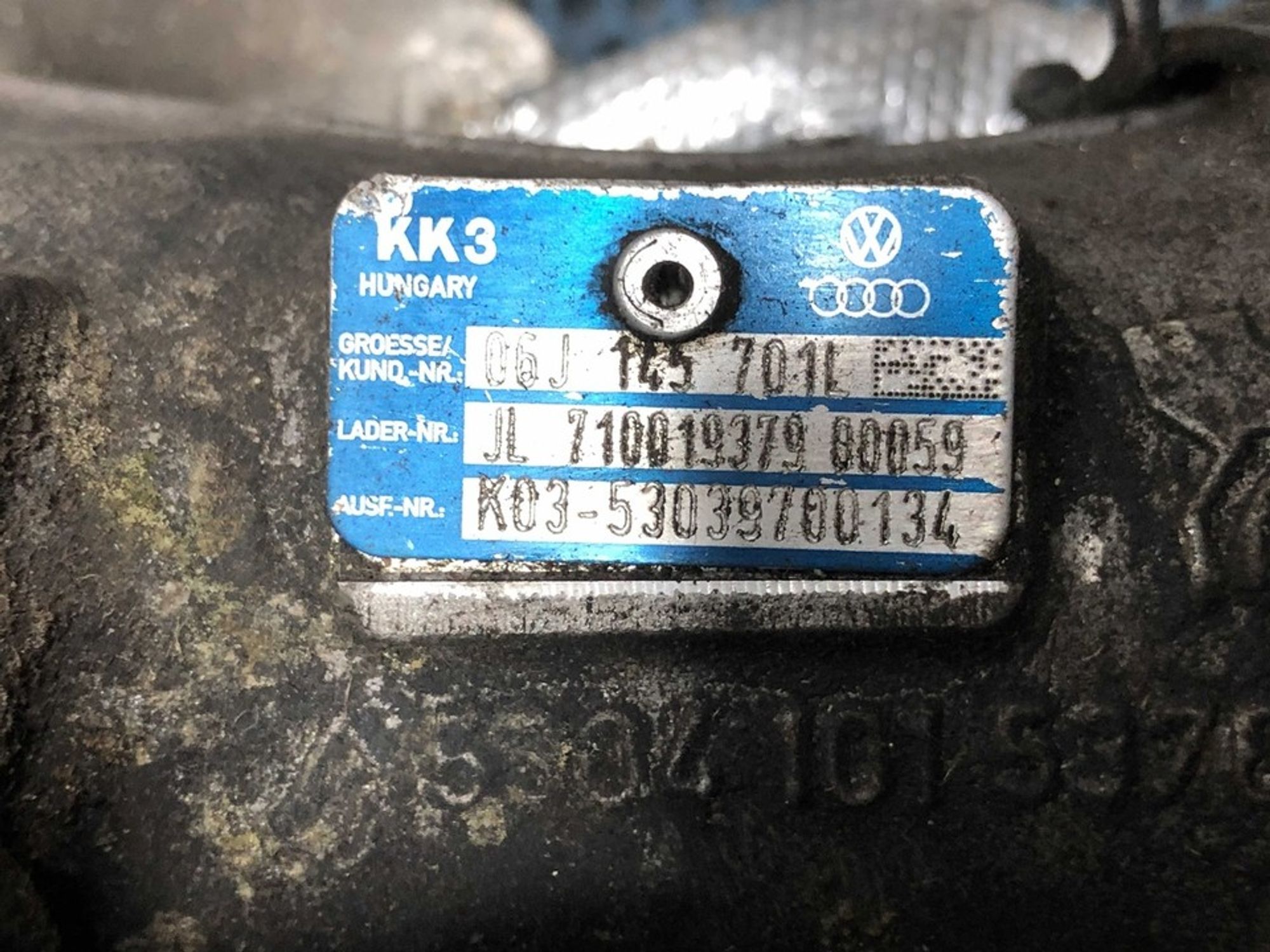 06J145701L Турбина Audi A3 8P, 9500 рублей, Нижний Новгород