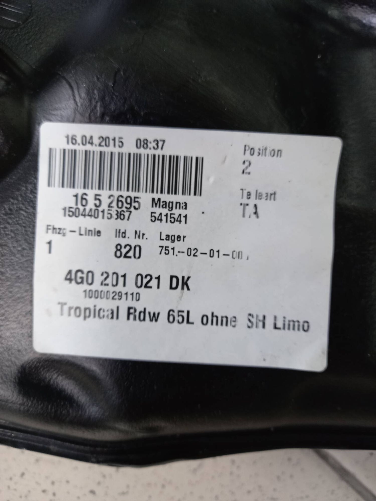 Бак топливный Audi A6 C7, 8000 рублей, Брянск