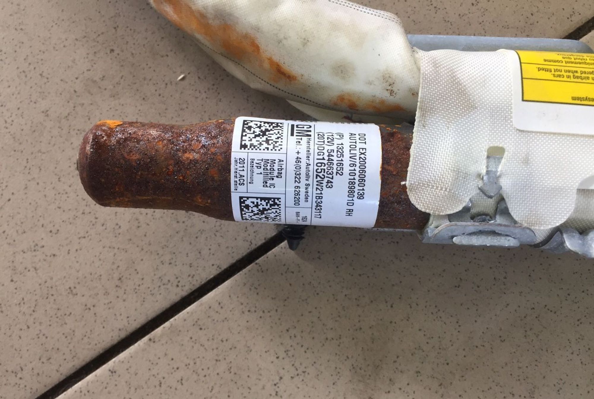 Подушка безопасности боковая Chevrolet Cruze, 2000 рублей, Брянск