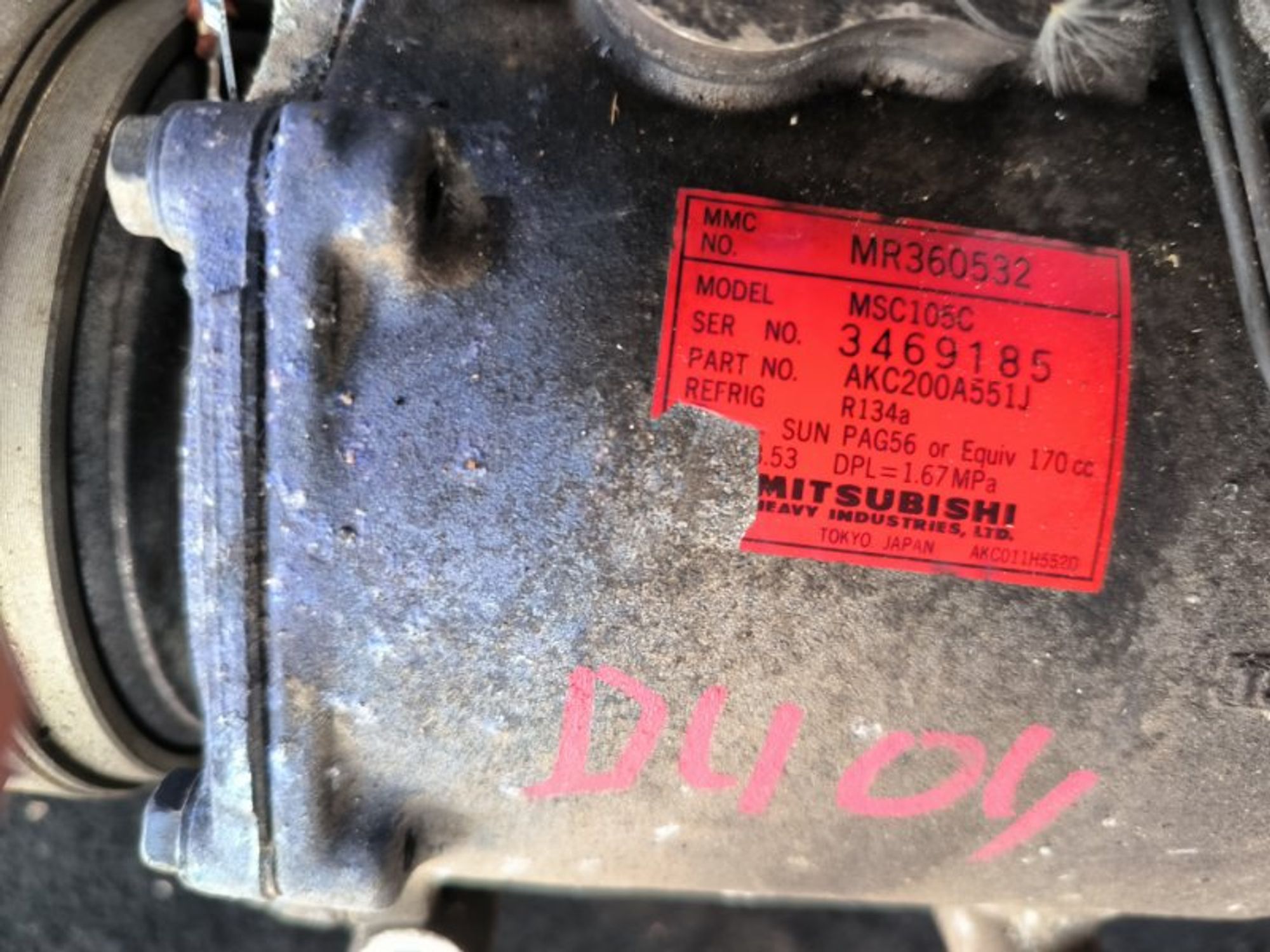 Компрессор кондиционера Mitsubishi Pajero 6G72, 9000 рублей, Ростов-на-Дону