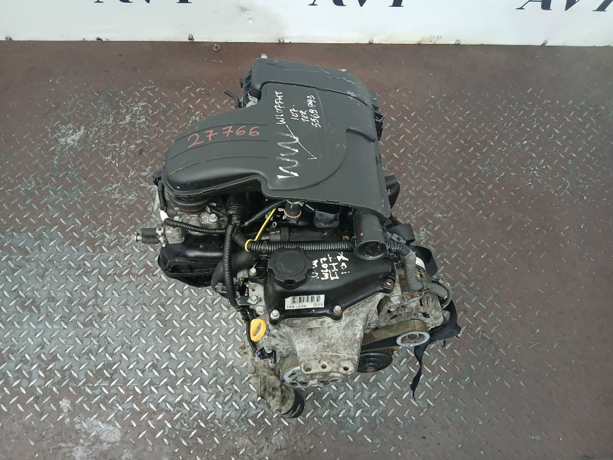 Двигатель Peugeot 107 1KR-FE, 65000 рублей, Ростов-на-Дону