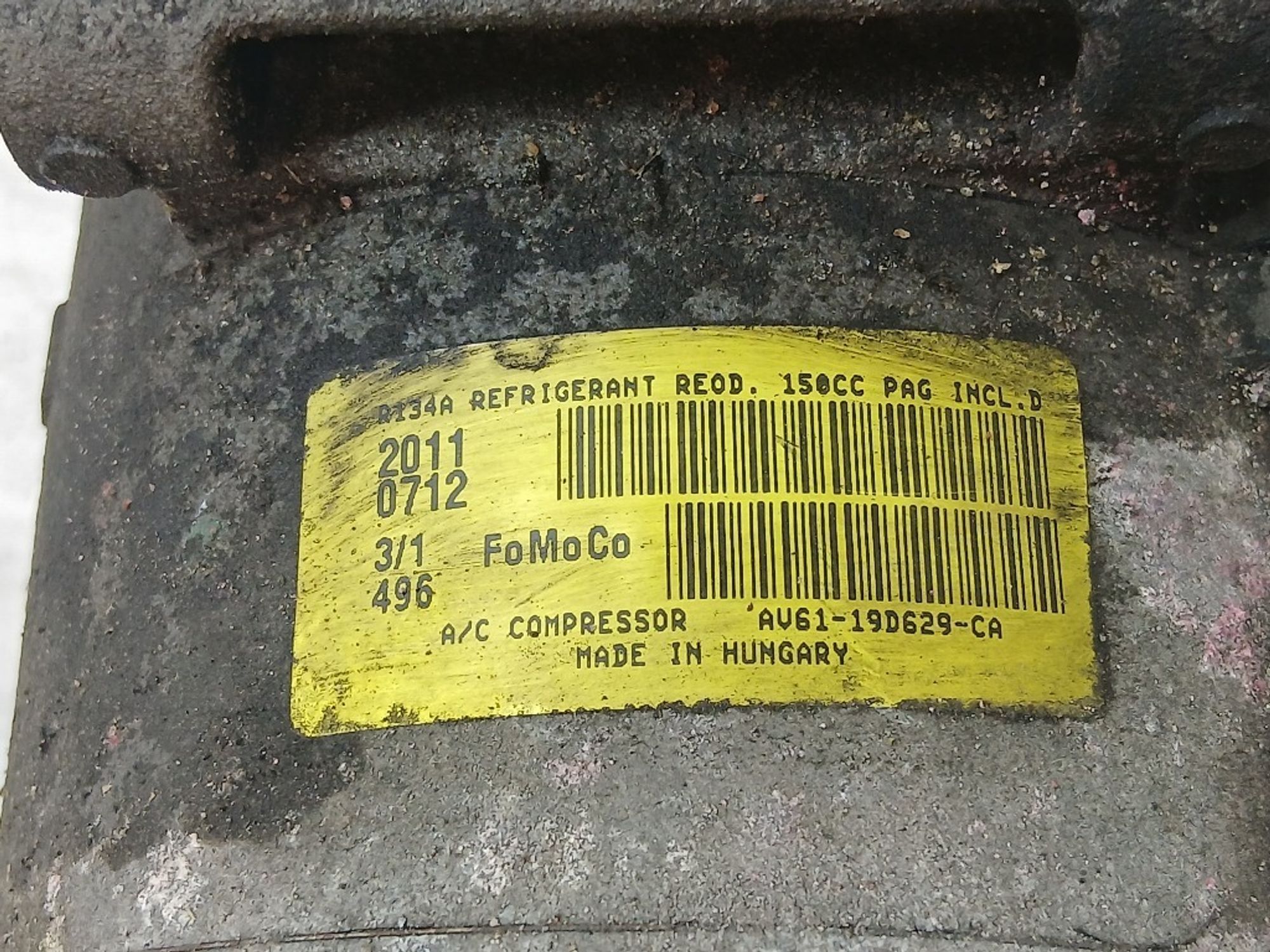 Компрессор кондиционера Ford Focus PNDA, 8000 рублей, Ростов-на-Дону