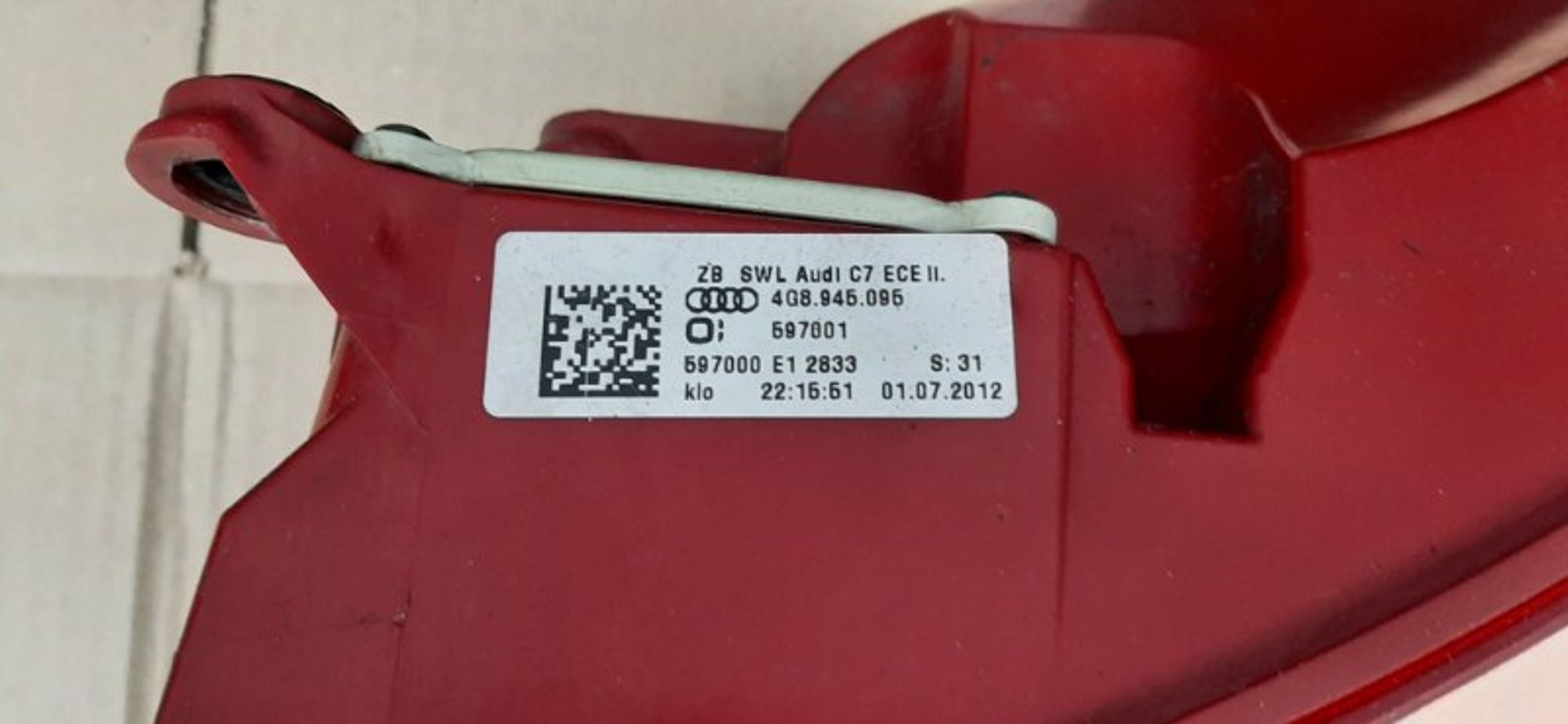 Фонарь задний левый задний левый Audi A7 4G, 12000 рублей, Ростов-на-Дону