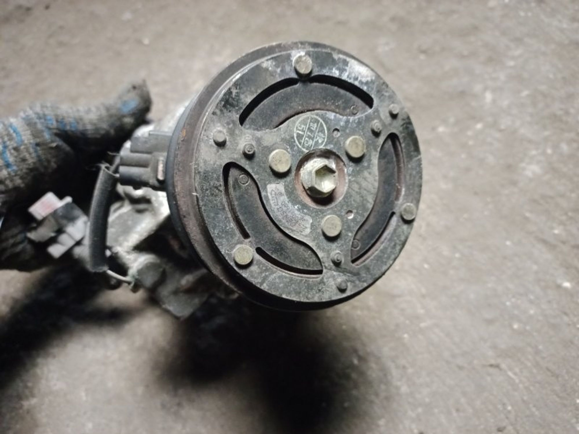 Компрессор кондиционера Toyota Corolla E120 4ZZ-FE, 4000 рублей, Ростов-на-Дону