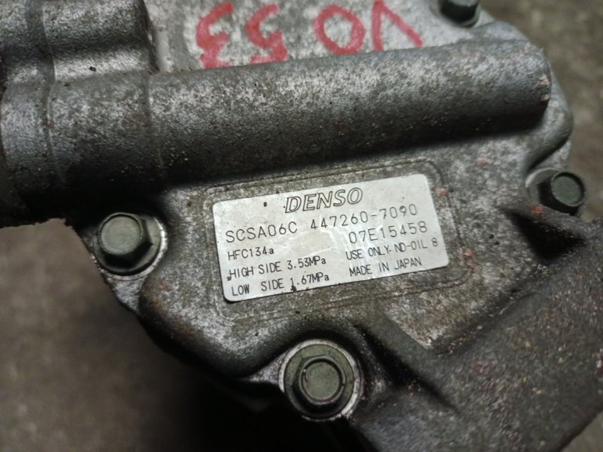 Компрессор кондиционера Toyota Corolla E120 4ZZ-FE, 4000 рублей, Ростов-на-Дону