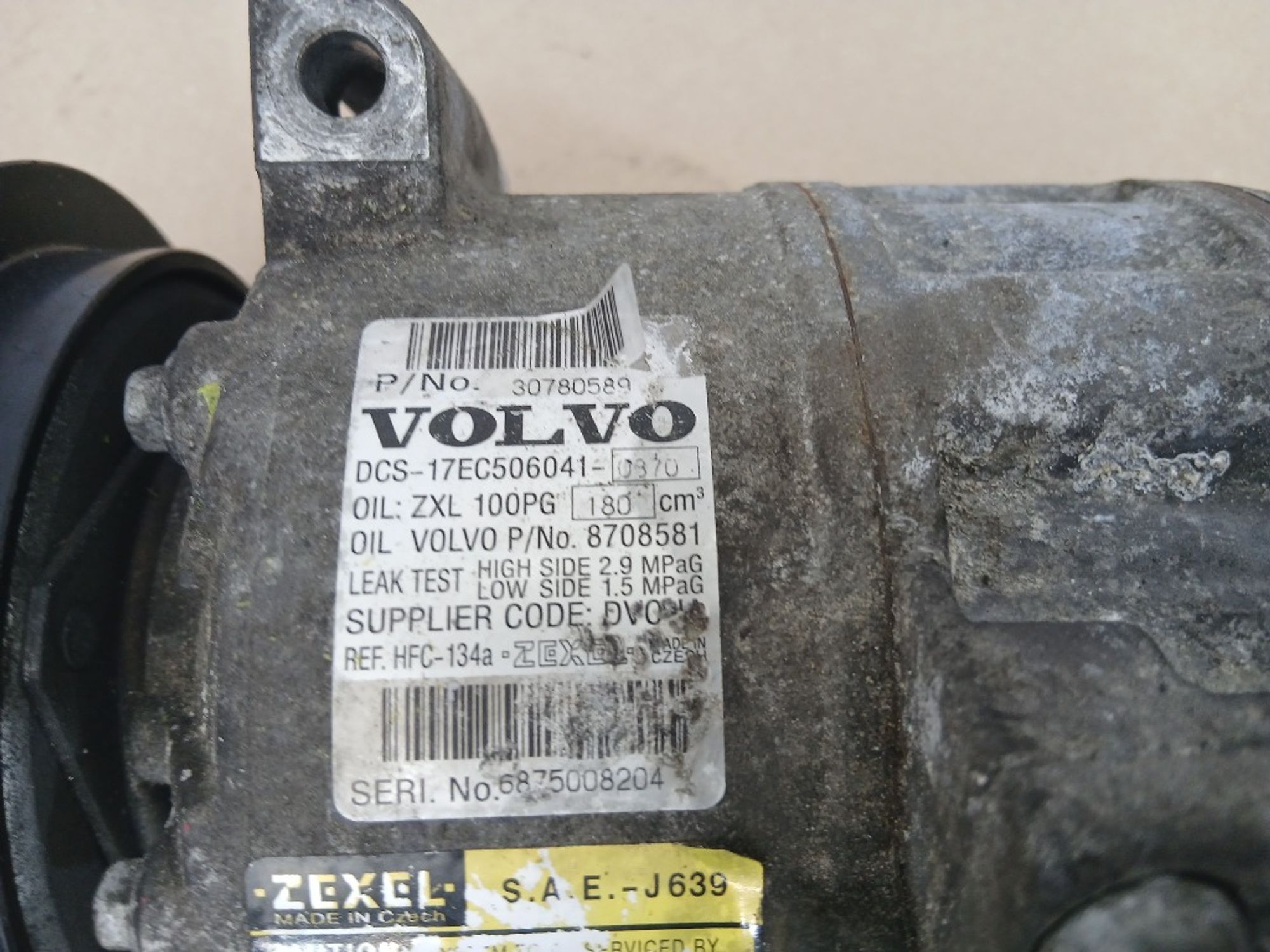 Компрессор кондиционера Volvo XC90 B6324S, 6000 рублей, Ростов-на-Дону