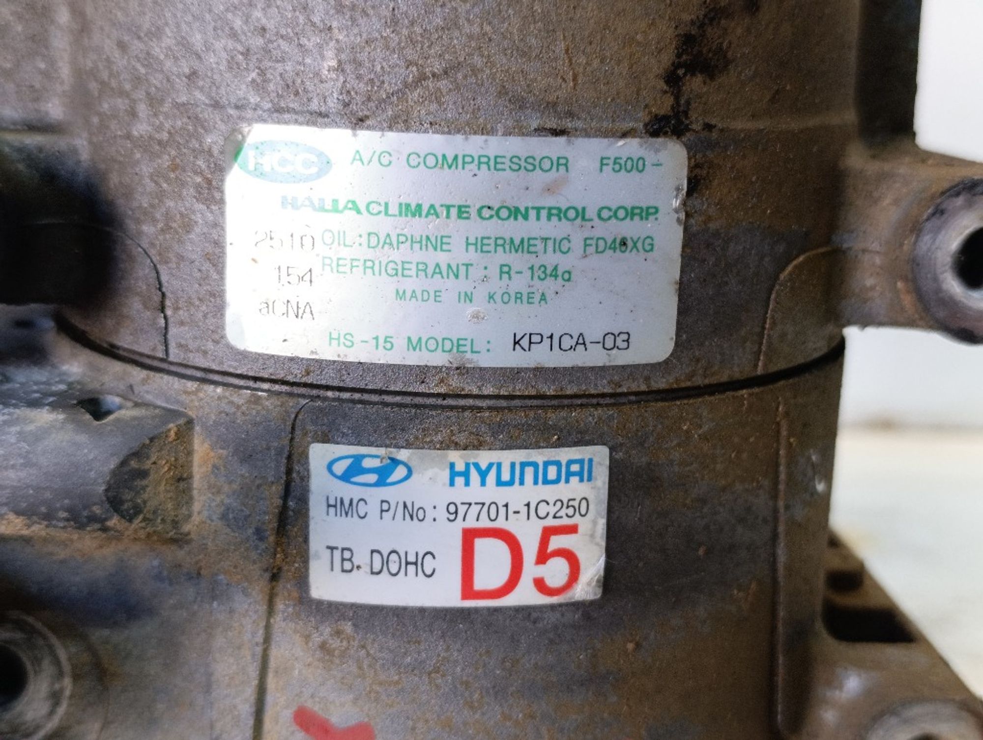 Компрессор кондиционера Hyundai Accent G4EC, 5000 рублей, Ростов-на-Дону