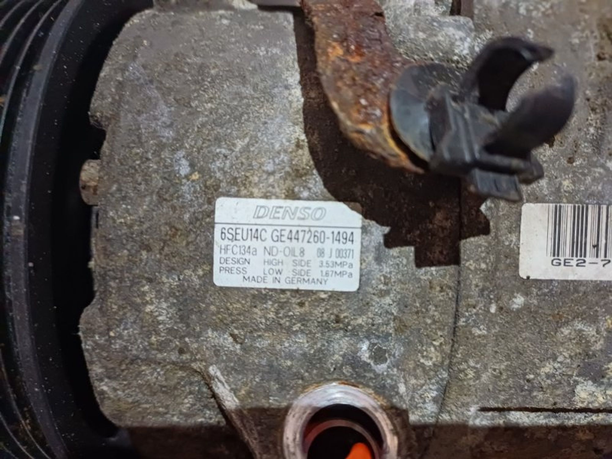 Компрессор кондиционера Toyota Auris 1ZR-FE, 7000 рублей, Ростов-на-Дону