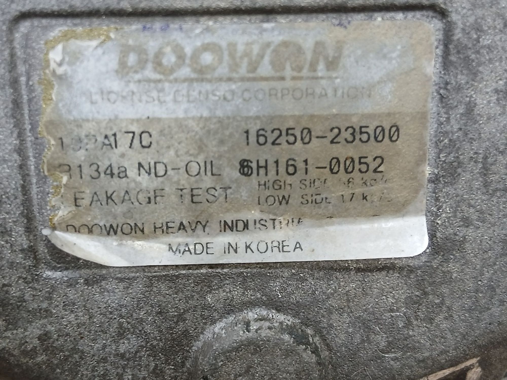 Компрессор кондиционера Hyundai Grand Starex D4CB, 5000 рублей, Ростов-на-Дону