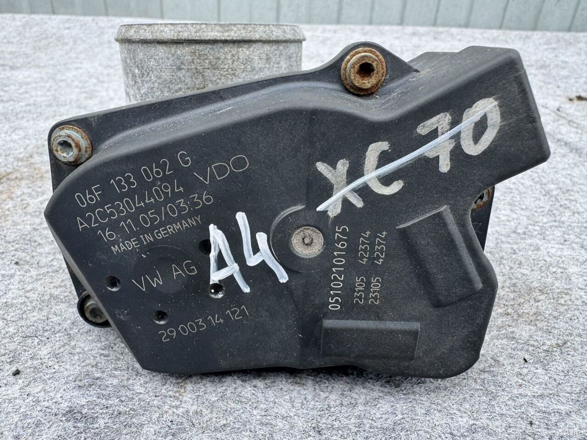 Дроссельная заслонка Audi a4 b7, 1200 рублей, Семиозерка