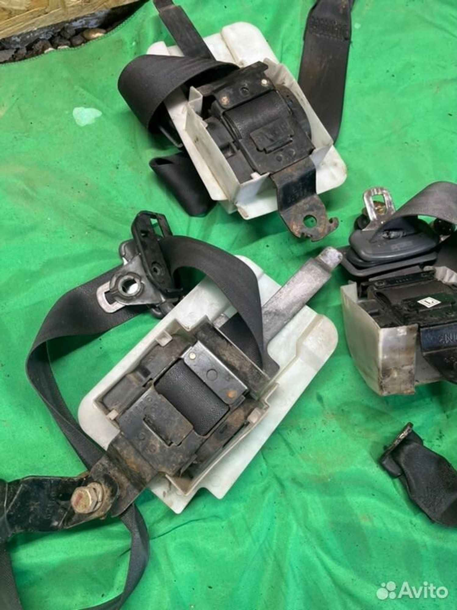 Ремень безопасности Mitsubishi Pajero 6G72 1993, 1000 рублей, Семиозерка