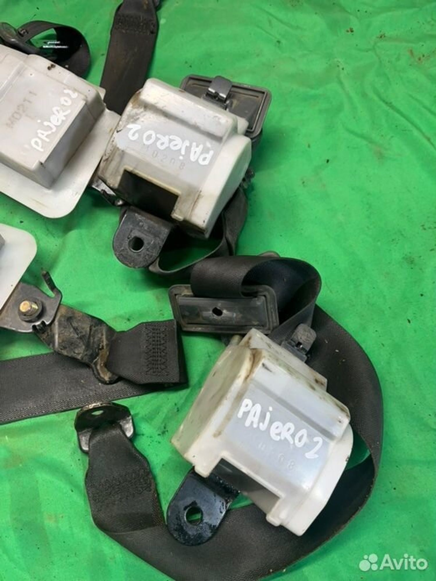 Ремень безопасности Mitsubishi Pajero 6G72 1993, 1000 рублей, Семиозерка