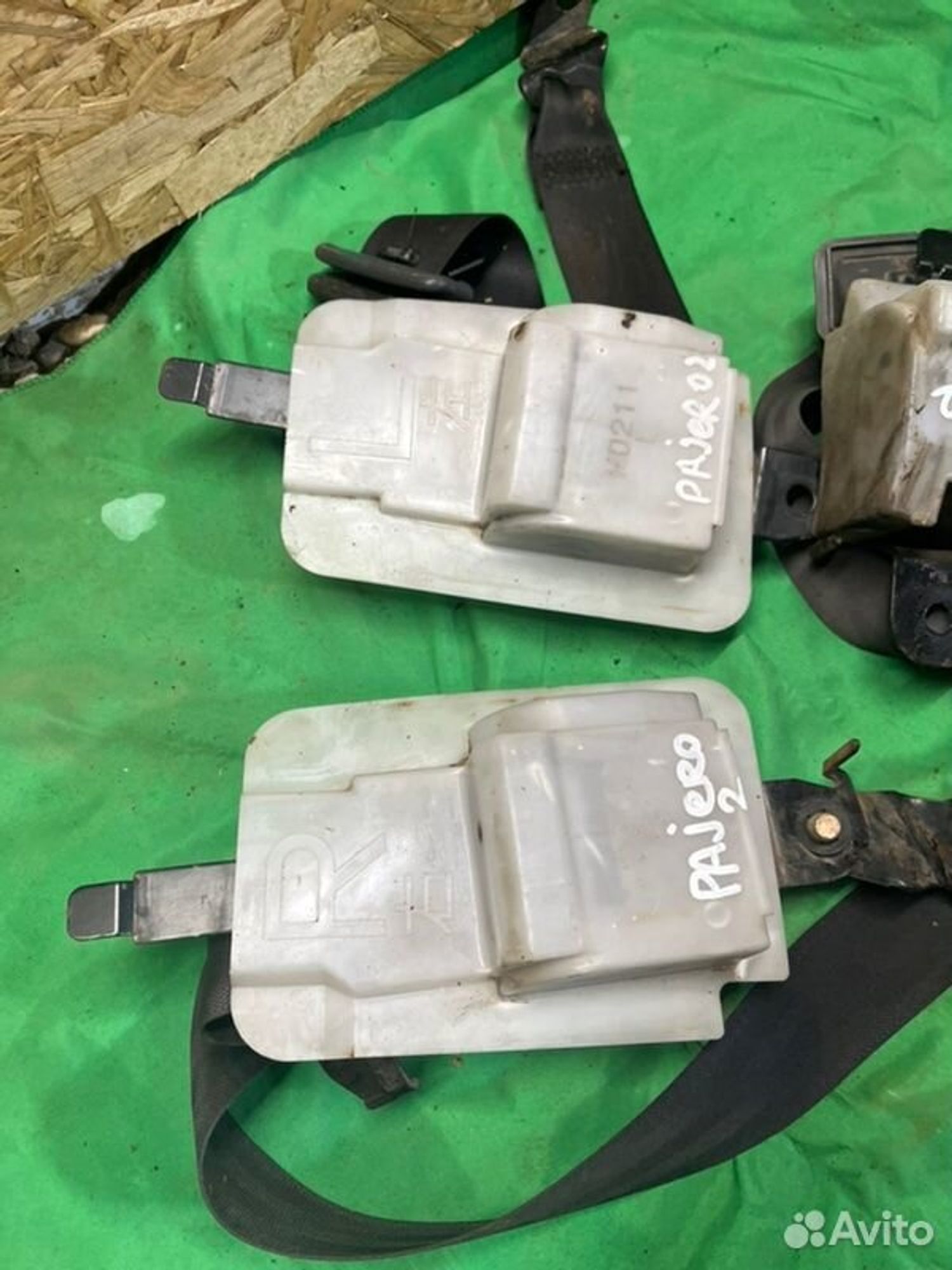 Ремень безопасности Mitsubishi Pajero 6G72 1993, 1000 рублей, Семиозерка