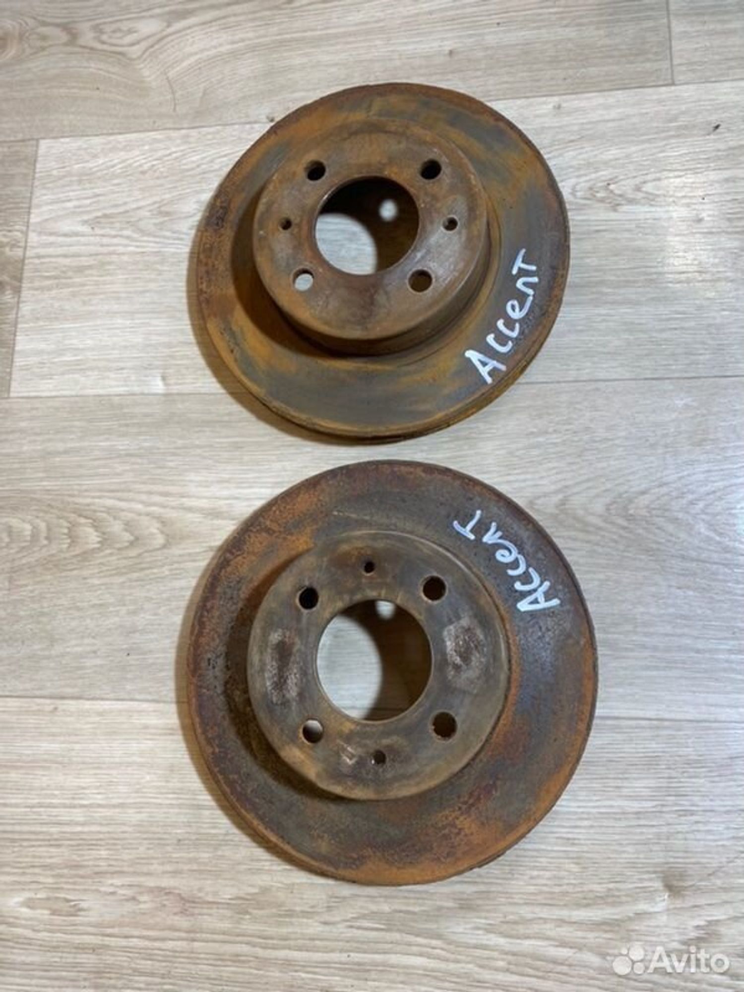 Диск тормозной Hyundai Accent G4EB 2006, 1000 рублей, Семиозерка