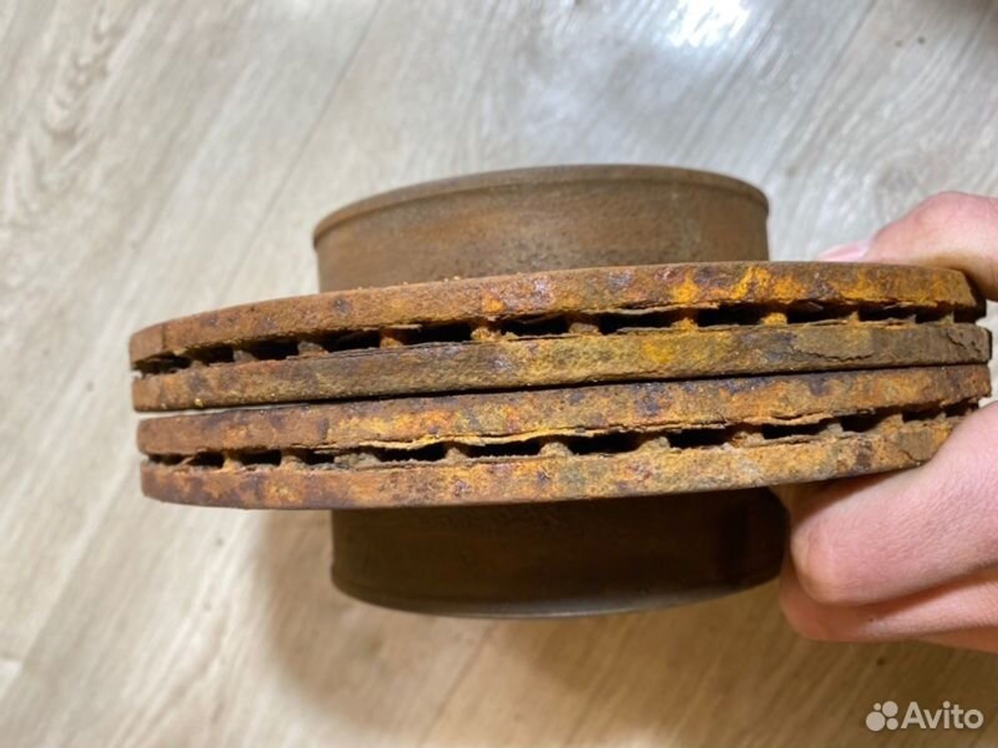 Диск тормозной Hyundai Accent G4EB 2006, 1000 рублей, Семиозерка