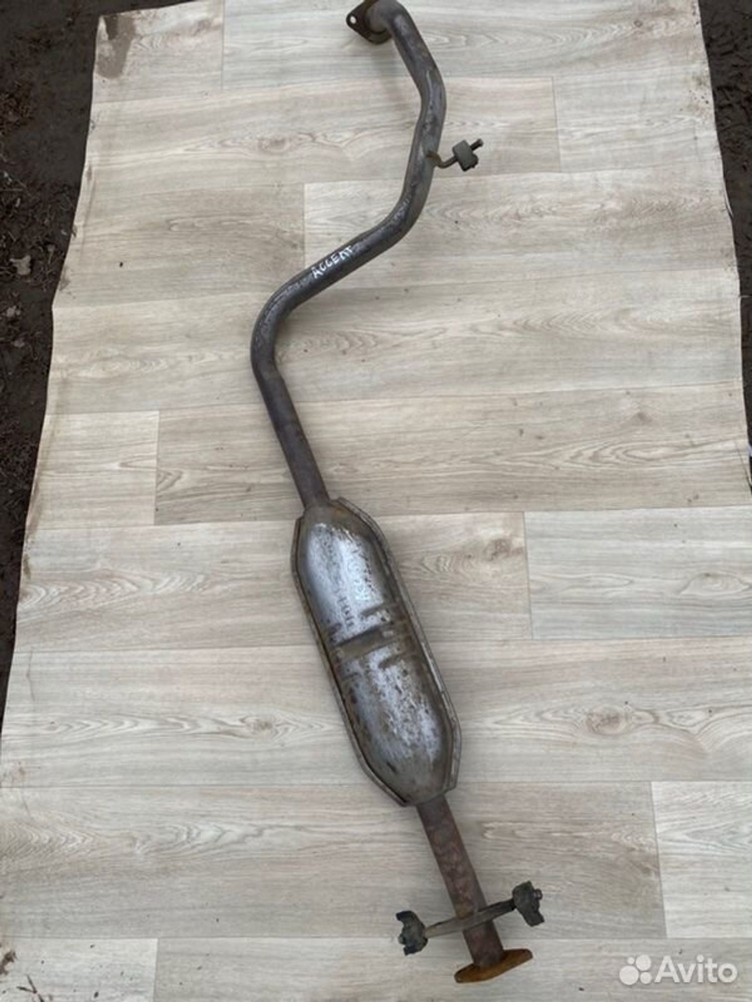 Резонатор глушителя Hyundai Accent G4EB 2006, 1800 рублей, Семиозерка