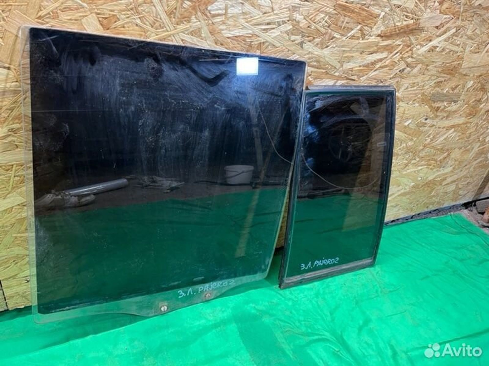 Стекло двери заднее левое Mitsubishi Pajero 6G72, 1200 рублей, Семиозерка