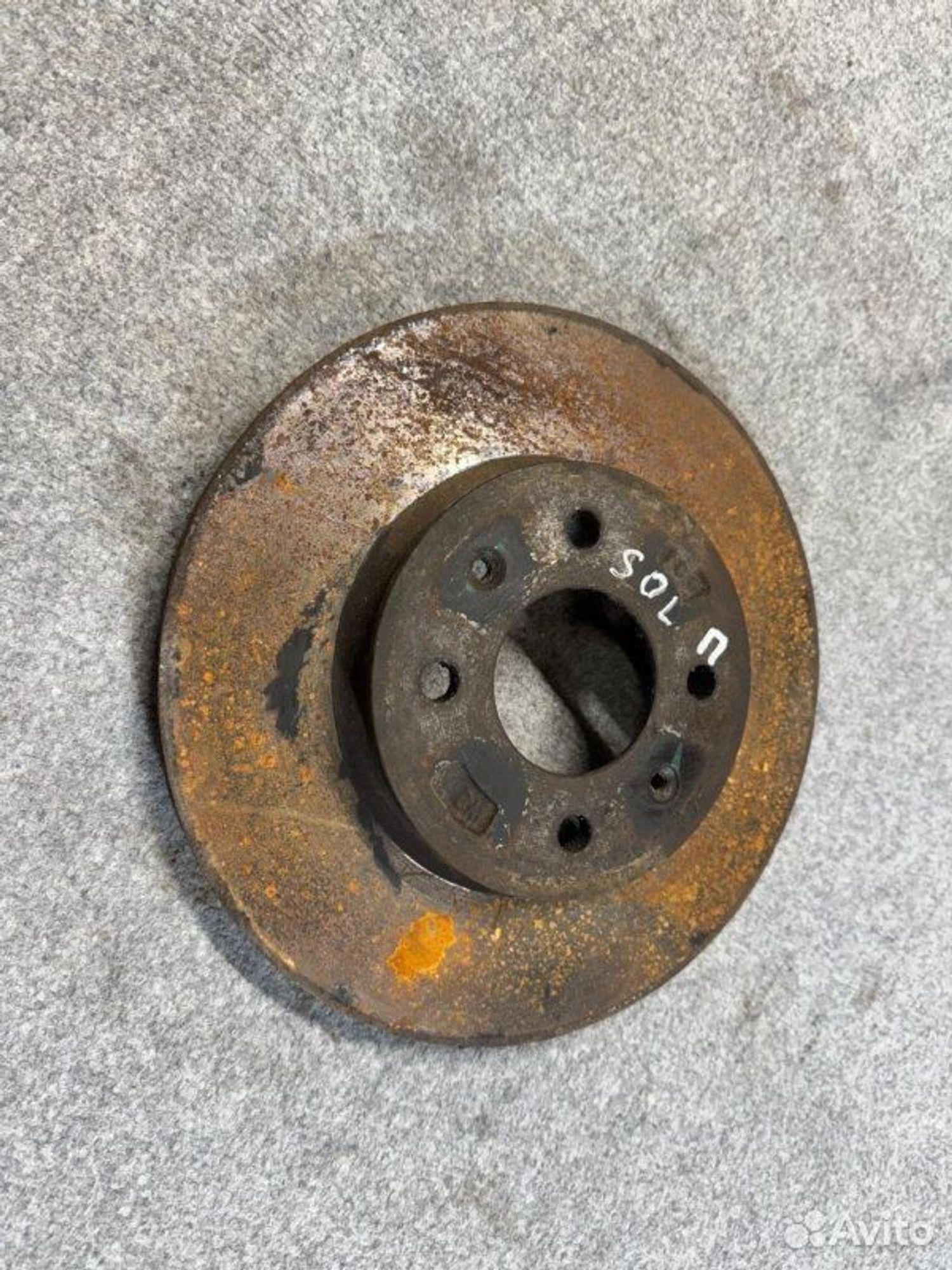 Диск тормозной Hyundai Solaris G4FC 2013, 900 рублей, Семиозерка