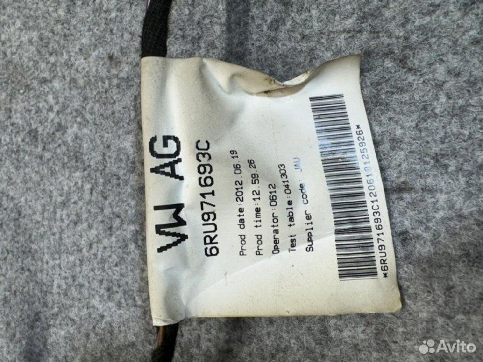 Проводка двери задняя левая Volkswagen Polo CFN, 1000 рублей, Семиозерка