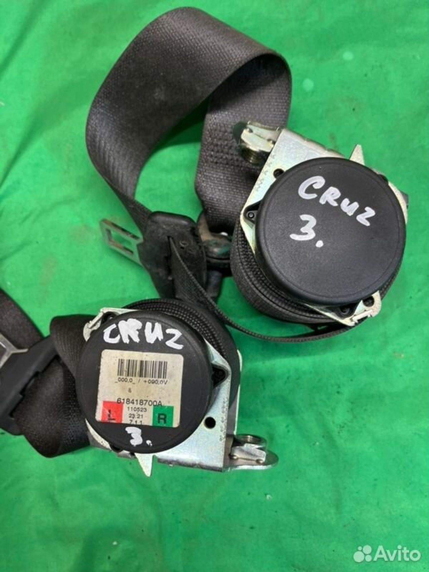 Ремень безопасности задний Chevrolet Cruz J300, 2200 рублей, Семиозерка