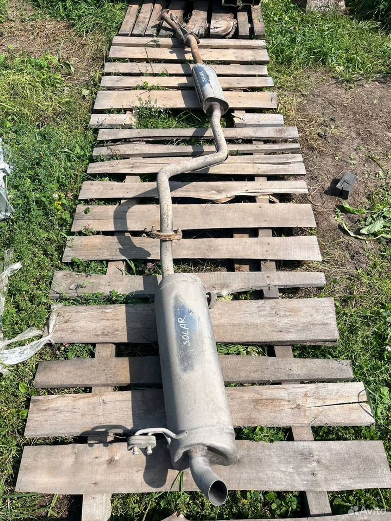 Глушитель Hyundai Solaris 1, 6000 рублей, Семиозерка