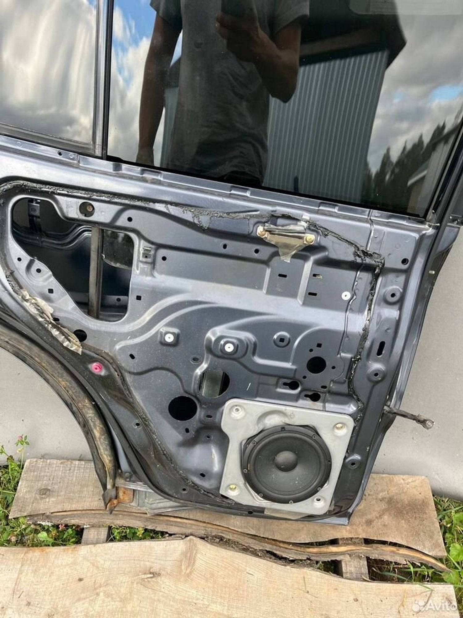 Дверь задняя левая Mitsibishi Pajero 3, 8000 рублей, Семиозерка