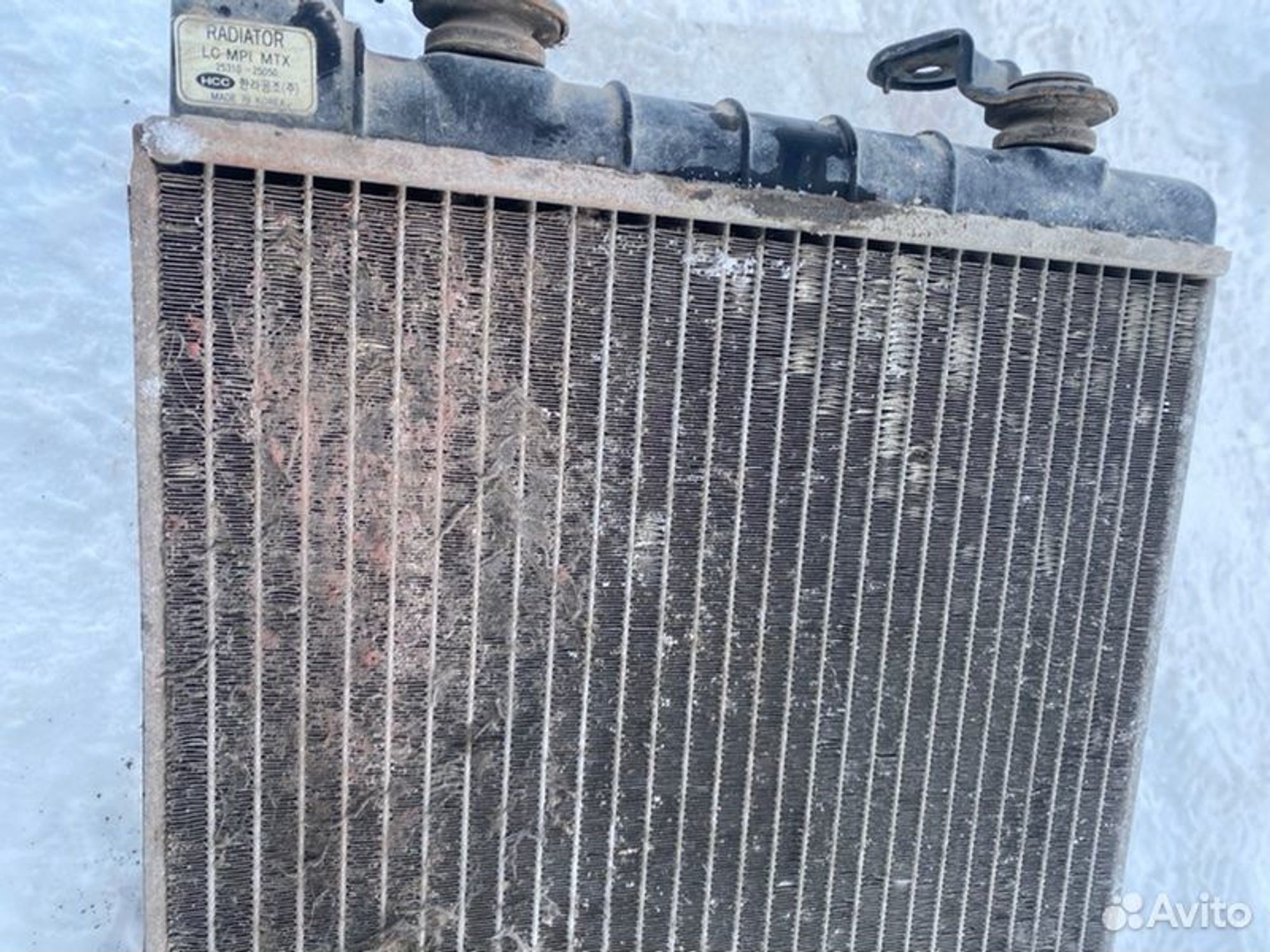 Радиатор охлаждения двигателя Hyundai Accent G4EB, 3000 рублей, Семиозерка