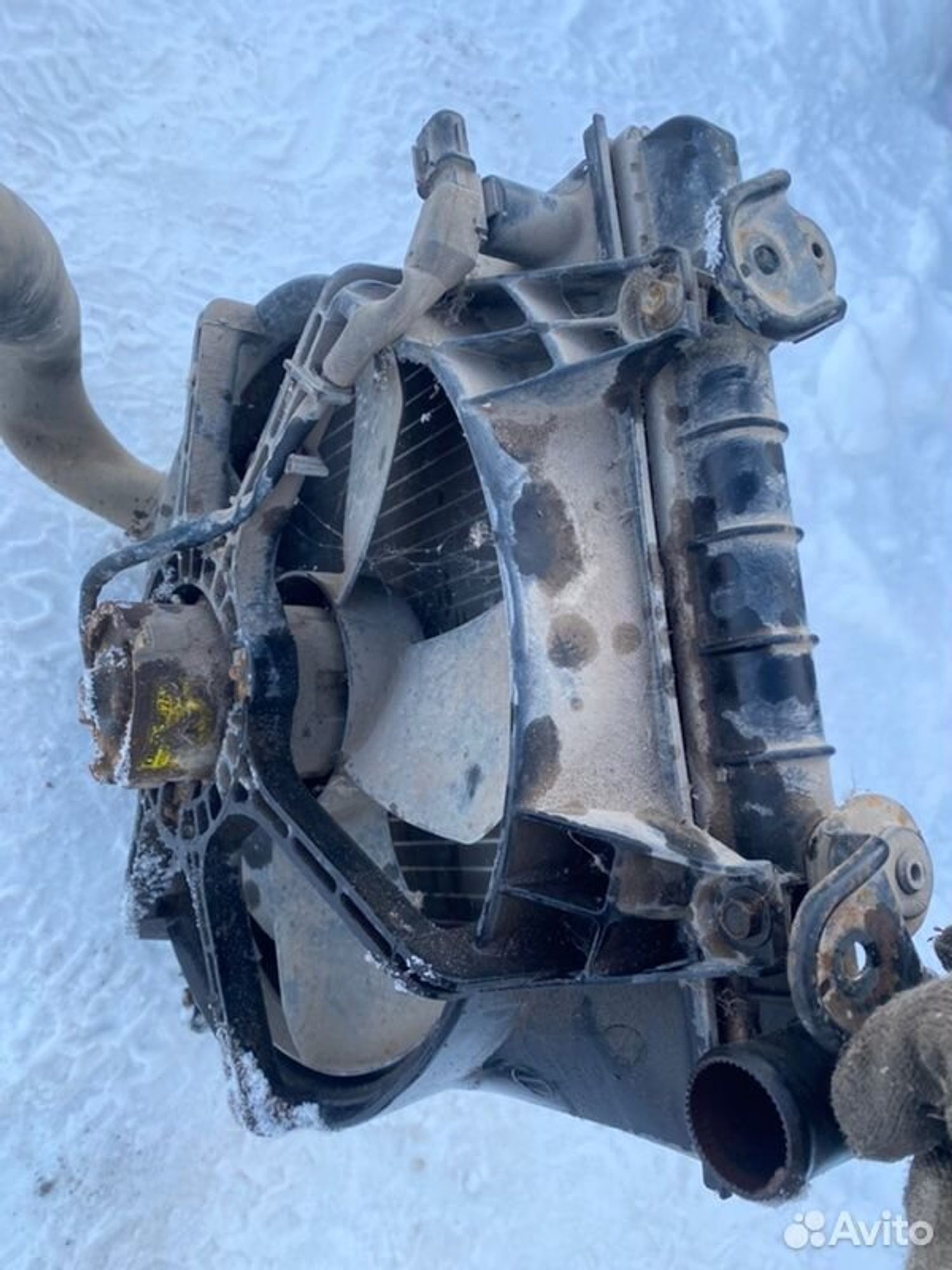 Радиатор охлаждения двигателя Hyundai Accent G4EB, 3000 рублей, Семиозерка