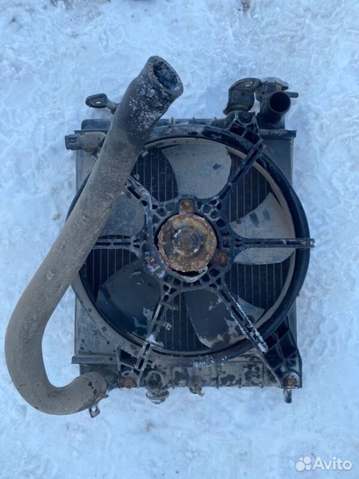 Радиатор охлаждения двигателя Hyundai Accent G4EB, 3000 рублей, Семиозерка