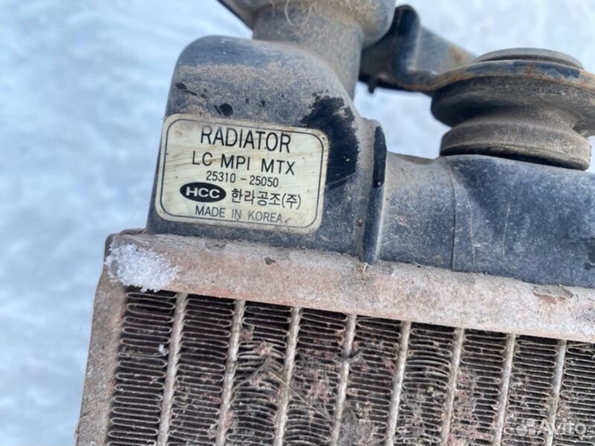 Радиатор охлаждения двигателя Hyundai Accent G4EB, 3000 рублей, Семиозерка