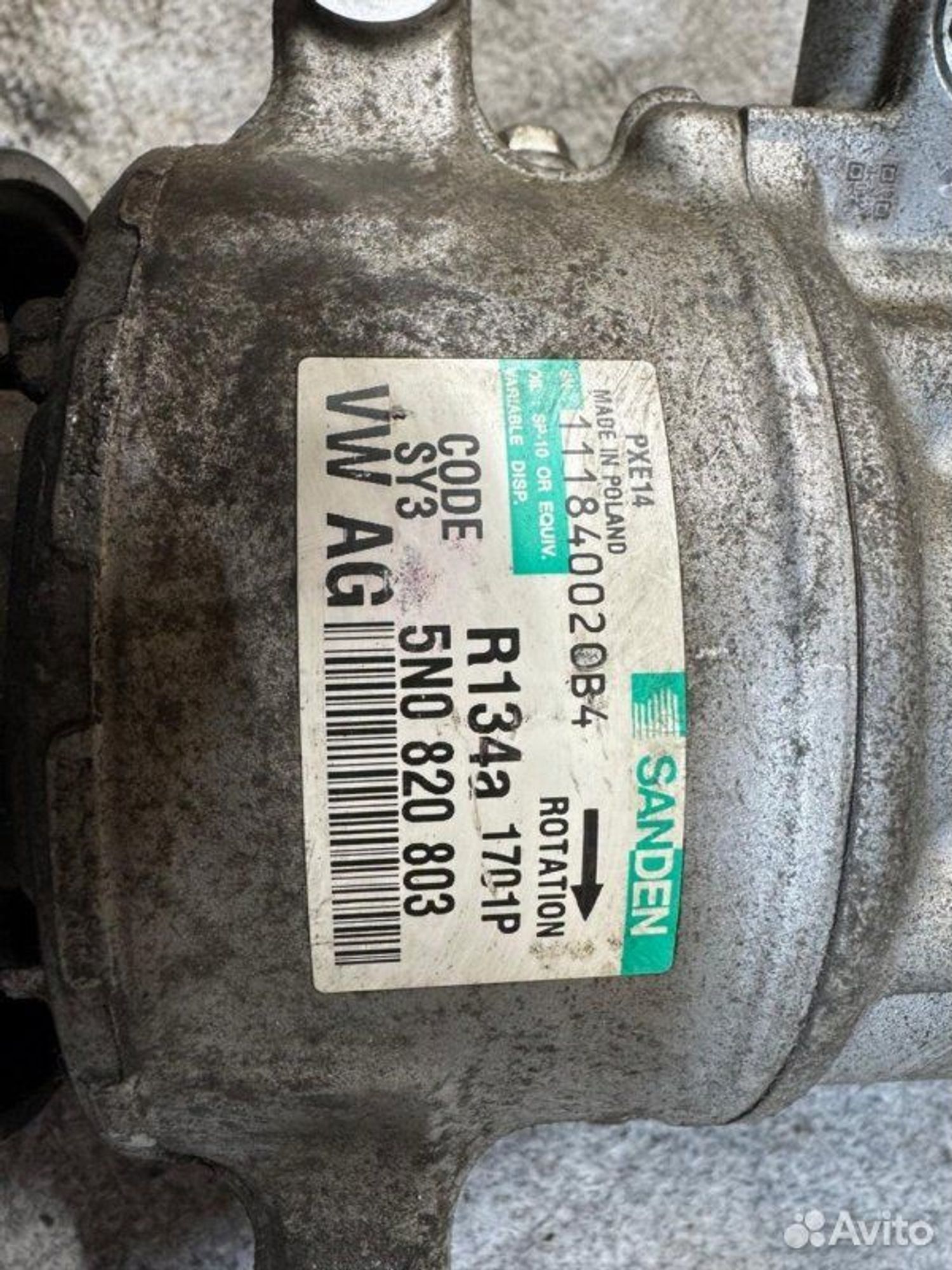 Компрессор кондиционера Volkswagen Golf CBZ 2012, 8000 рублей, Семиозерка