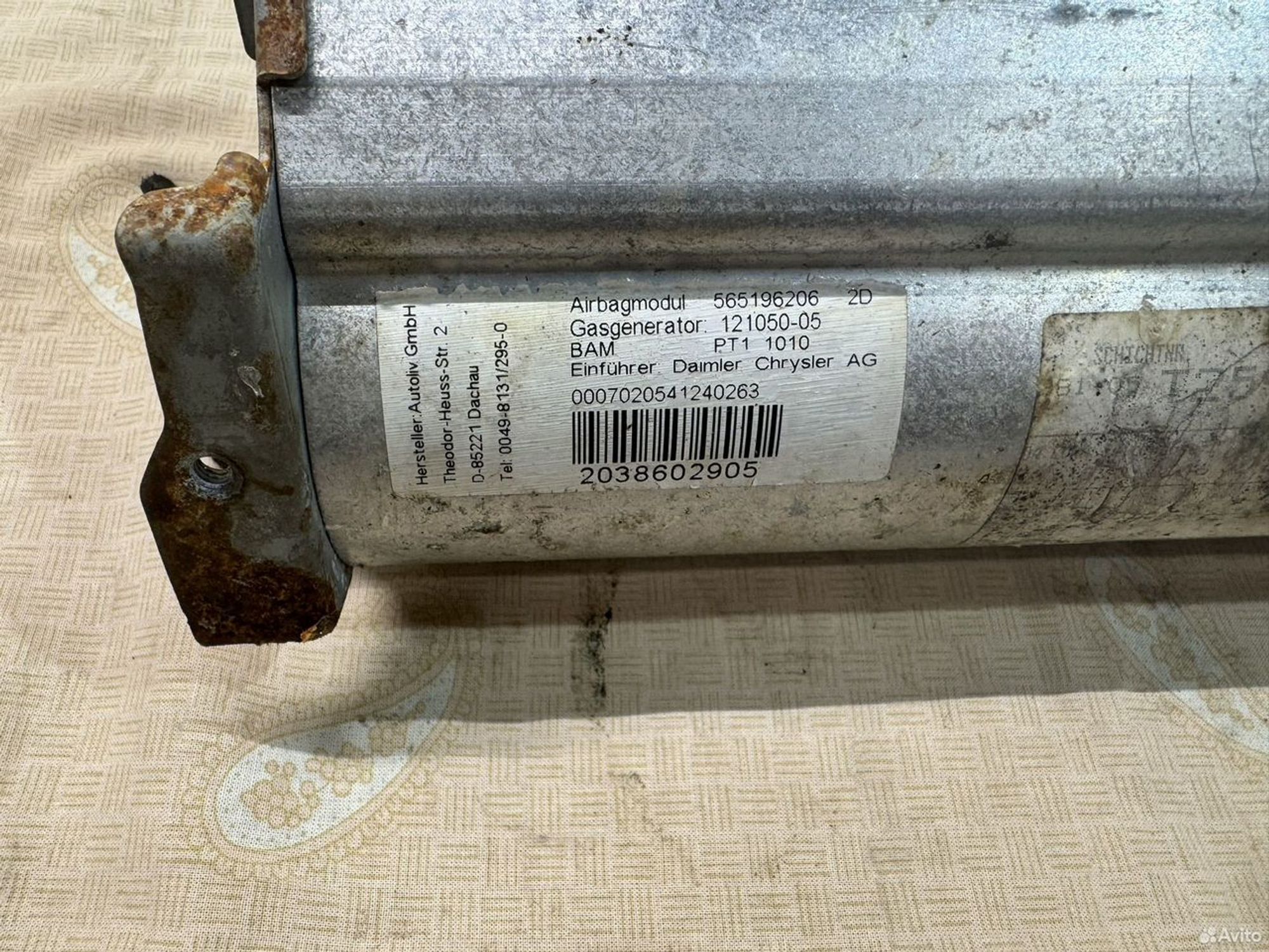 Подушка безопасности пассажира Mercedes w203, 2500 рублей, Семиозерка