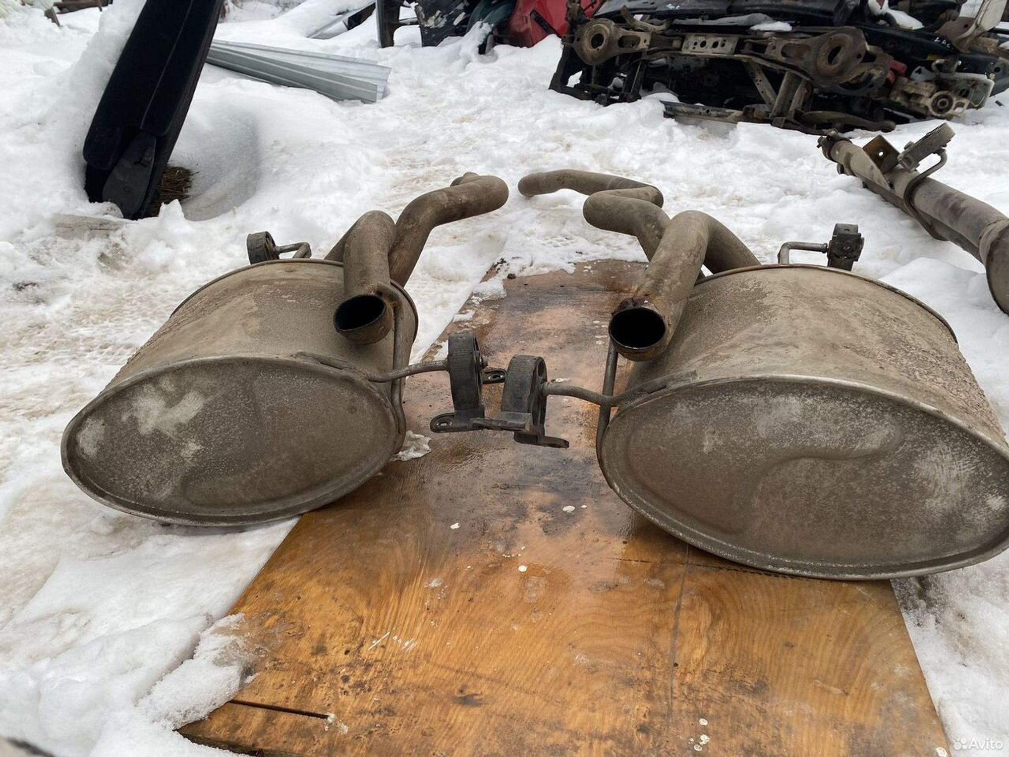 Глушитель в сборе bmw x5 е53, 11500 рублей, Семиозерка