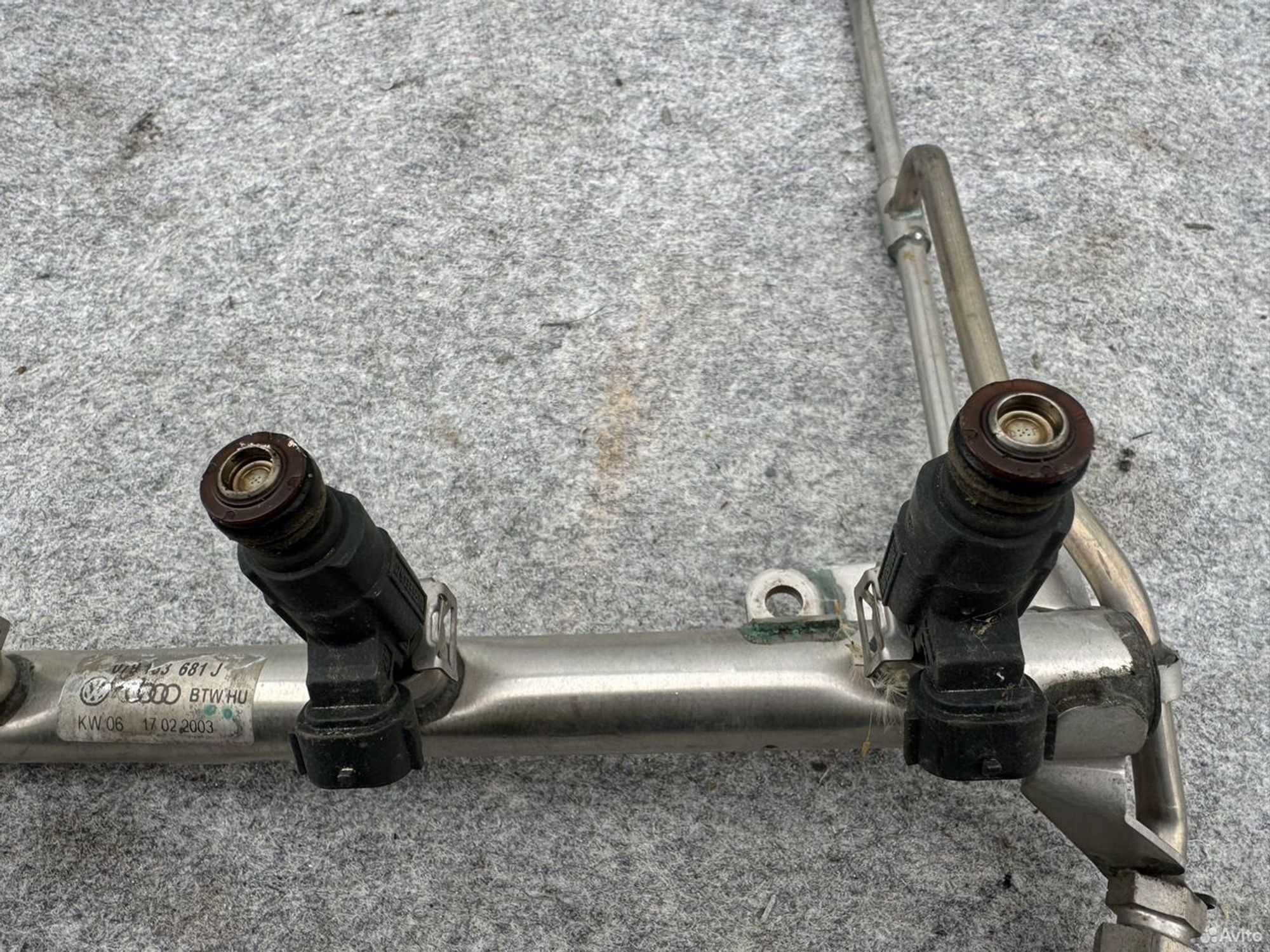 Топливная рампа с форсунками Audi s4, 9000 рублей, Семиозерка