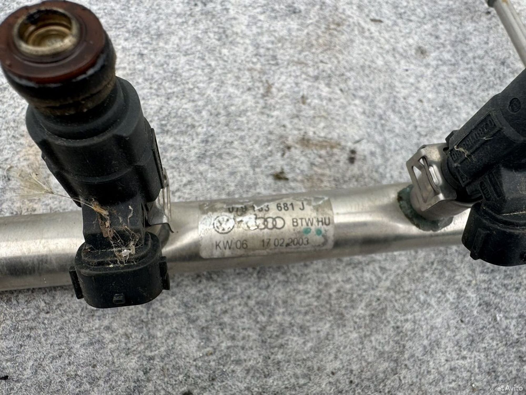 Топливная рампа с форсунками Audi s4, 9000 рублей, Семиозерка