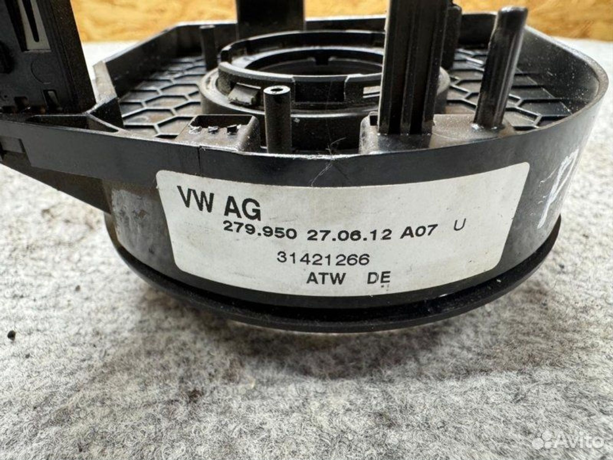 Шлейф-лента подушки безопасности Volkswagen Polo, 2000 рублей, Семиозерка