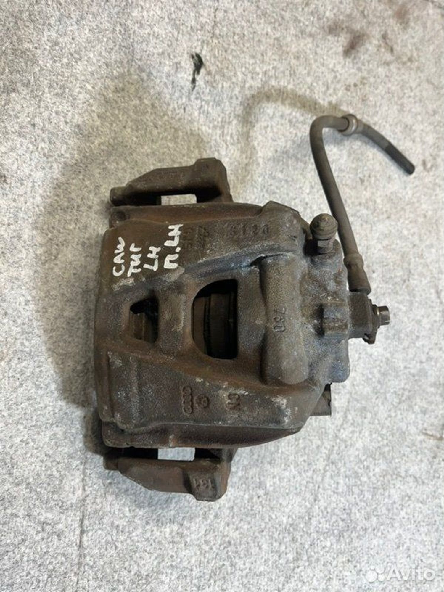 Суппорт тормозной передний левый Volkswagen Tiguan, 3000 рублей, Семиозерка