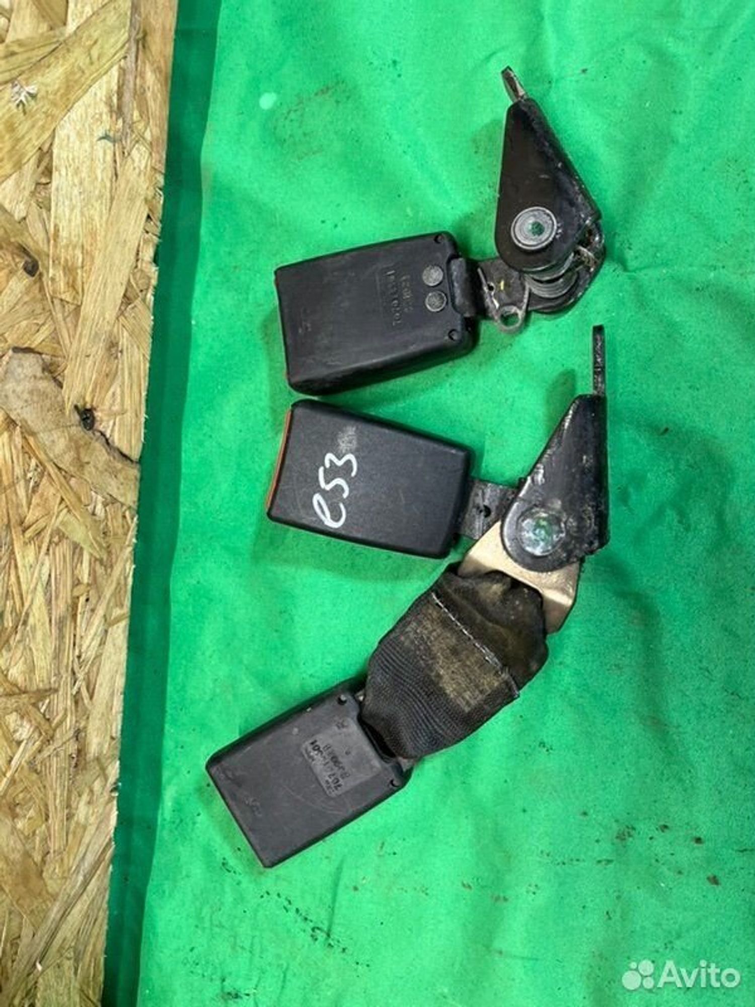 Замок ремня безопасности задний Bmw X5 E53 M54B30, 1000 рублей, Семиозерка