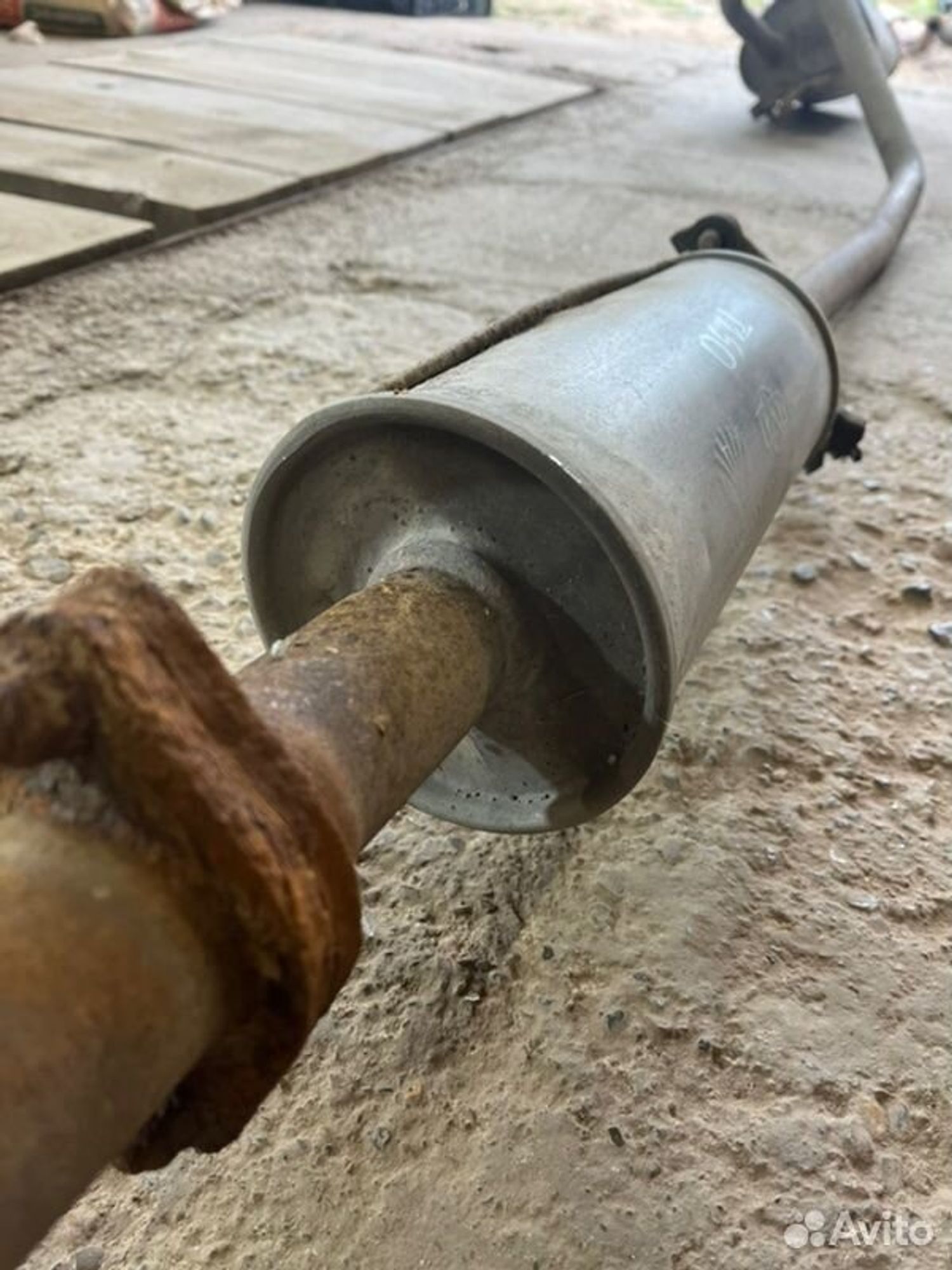 Глушитель в сборе Chevrolet Aveo T250 F14D3 2006, 4500 рублей, Семиозерка