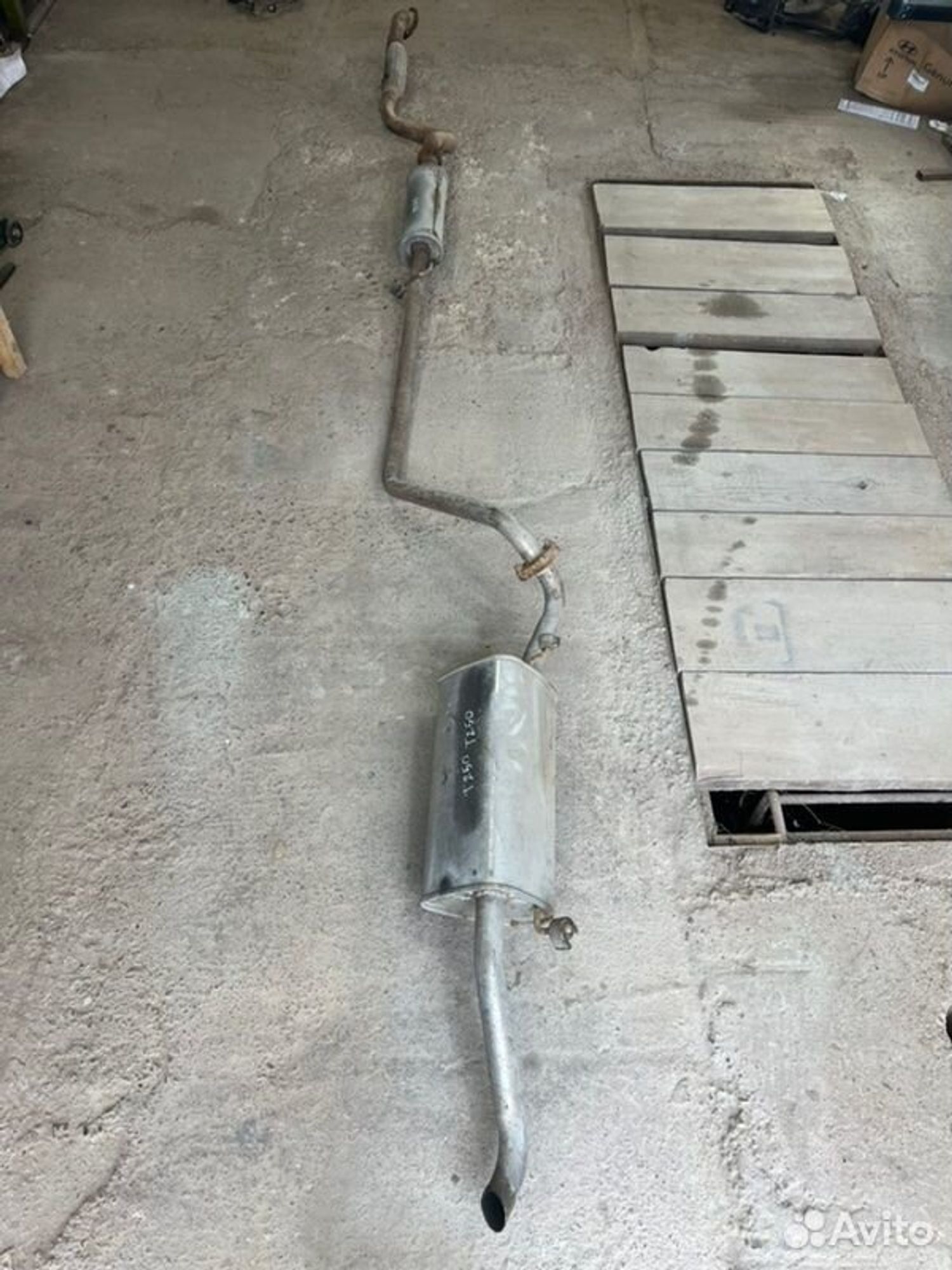 Глушитель в сборе Chevrolet Aveo T250 F14D3 2006, 4500 рублей, Семиозерка