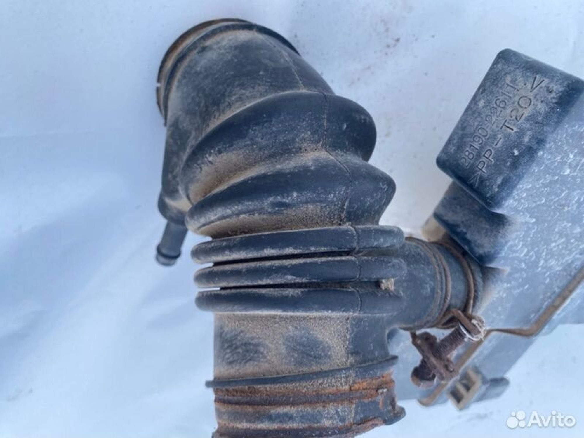 Патрубок воздушного фильтра Hyundai Accent G4EB, 1500 рублей, Семиозерка