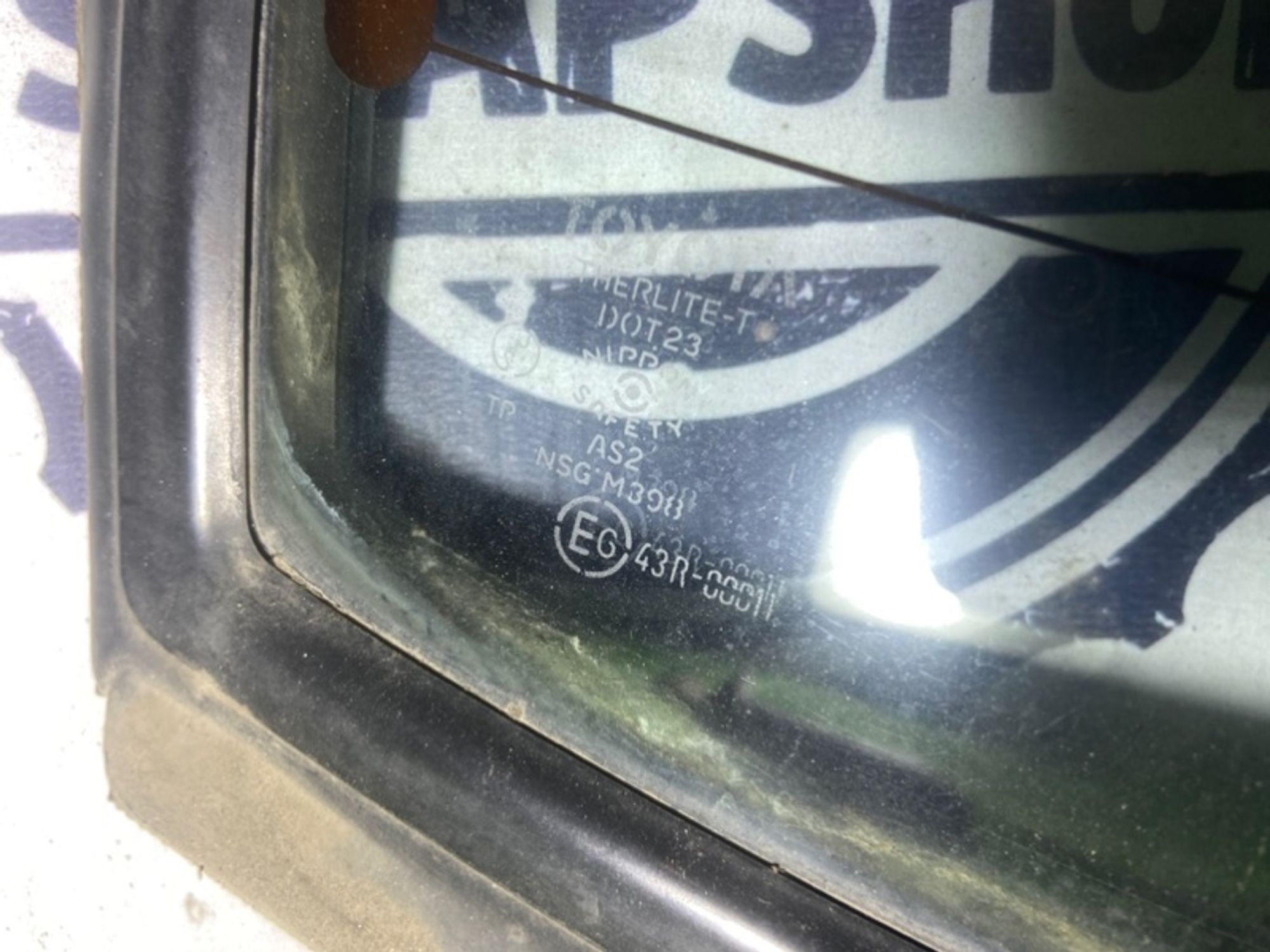 Стекло заднее Toyota Corsa 1992 6481116280 EL43 5E-FE, заднее, 1000 рублей, Сосновоборск