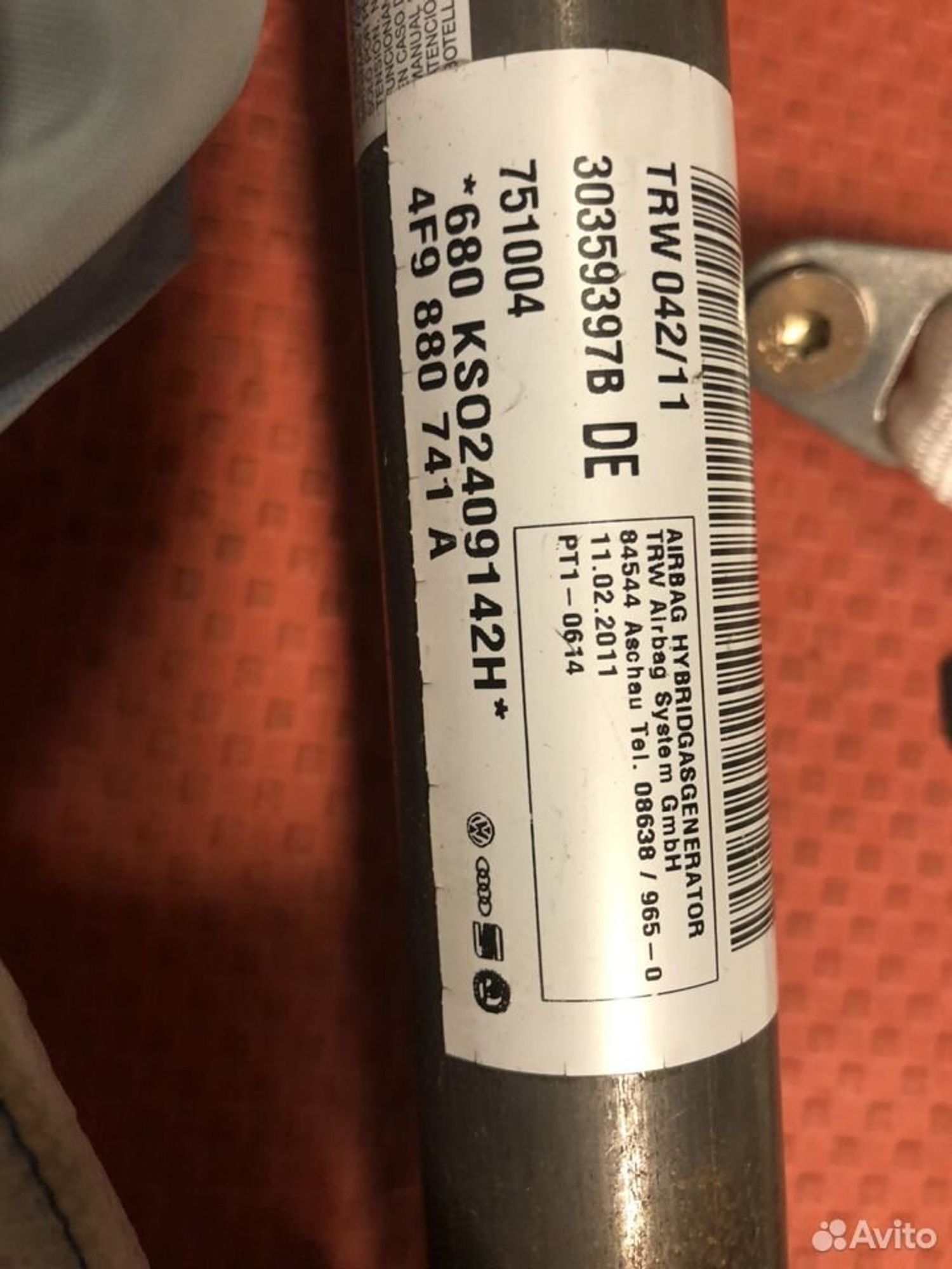 Подушка безопасности Audi A6 C6 allroad, 1000 рублей, Москва