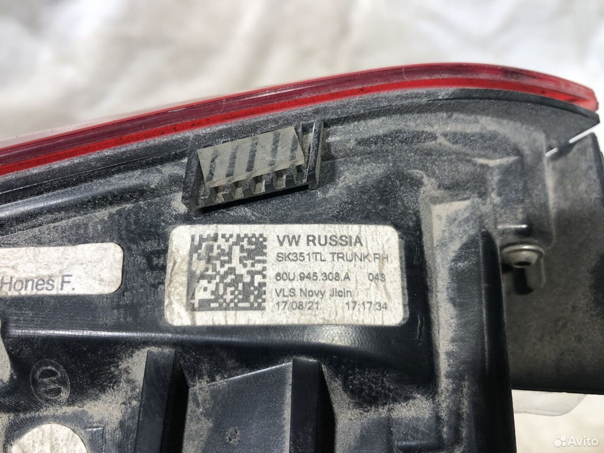 Фонарь задний правый внутренний Шкода Рапид 2020, 2000 рублей, Челябинск