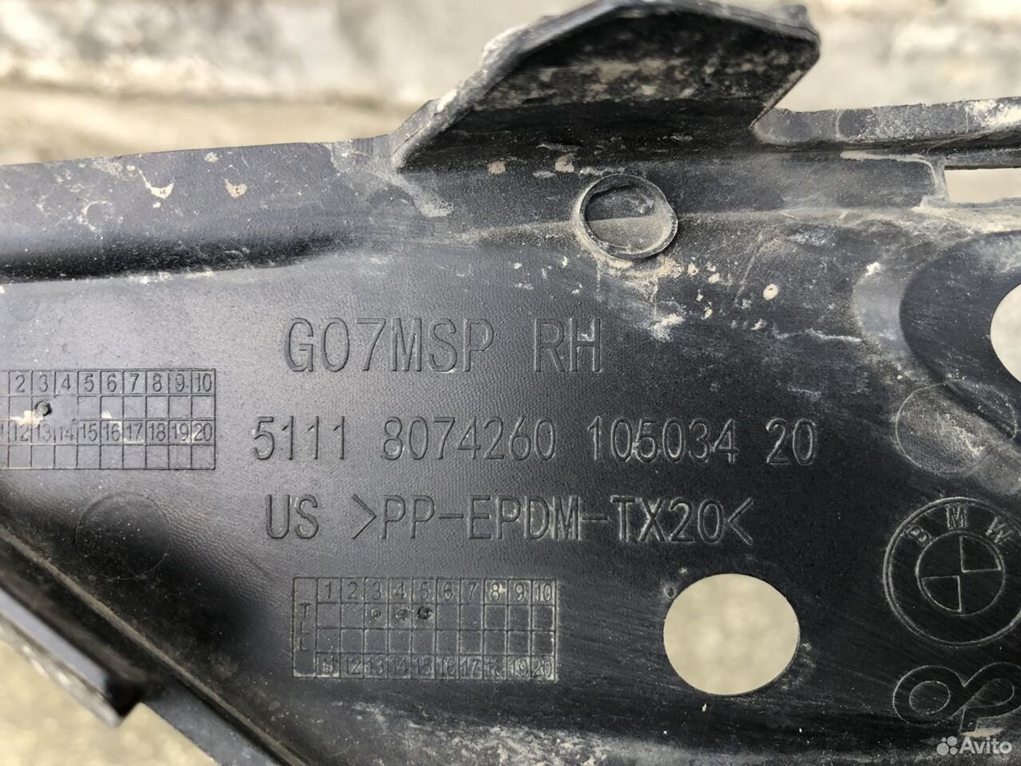 Накладка противотуманной фары правой бмв Х7 G07, 3500 рублей, Челябинск